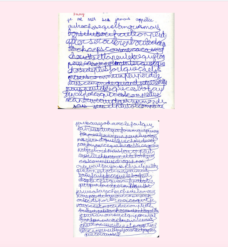 Méline Hauswirth, Écriture Automatique, Handschrift, 8. Mai 2021