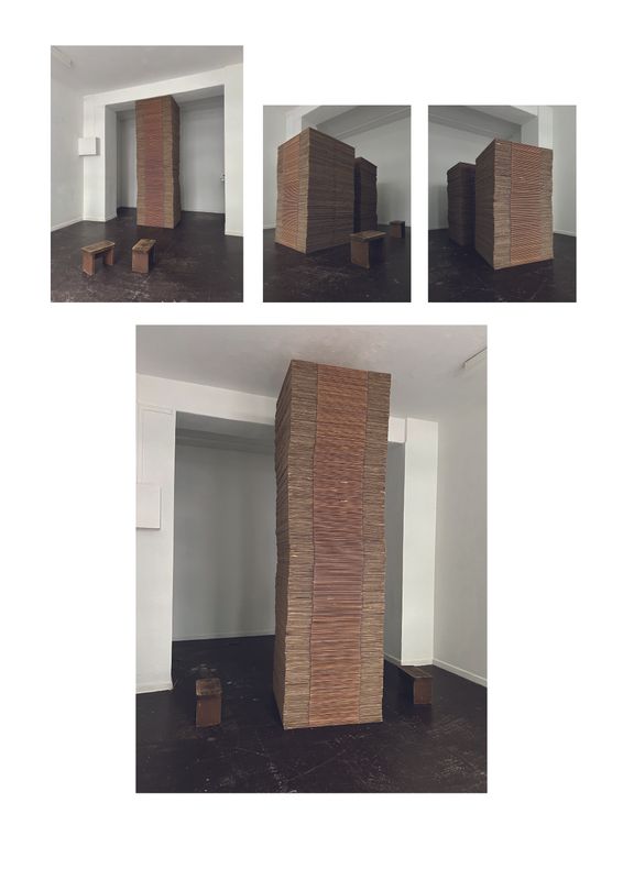 meditation on cardboard, day two, tower