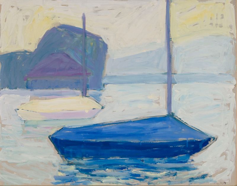 "Segelboote auf Zürichsee"