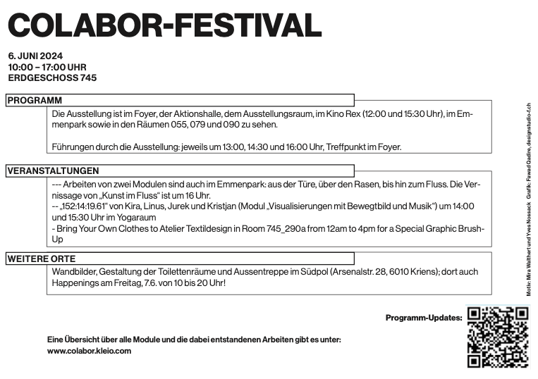 Programm Colabor-Fest 6.6.2024
