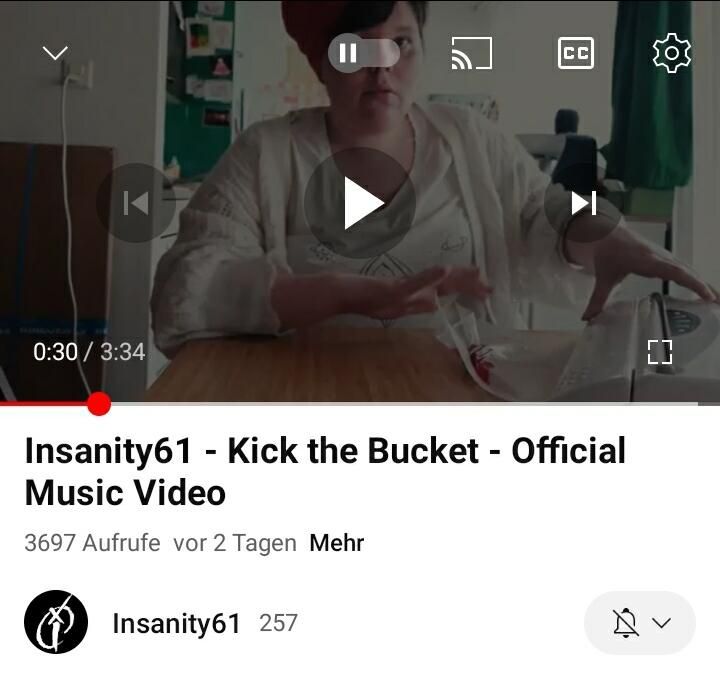 Videoclip Insanity61 Tampon vakumieren