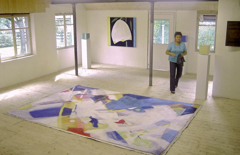 Feldbegehung,
230 x 350 cm,
Acryl auf Rohleinwand,
1988 – 89