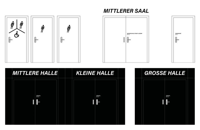 Konzept Türbeschriftung