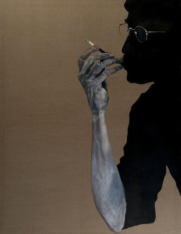 R.I.P. REALLY INTERESTING PEOPLE: Ersoy Altiok († ca. 1998) 190 x 150 cm each, oil on raw linen, 2009/2010, Alex Wassmer Collection, Zürich