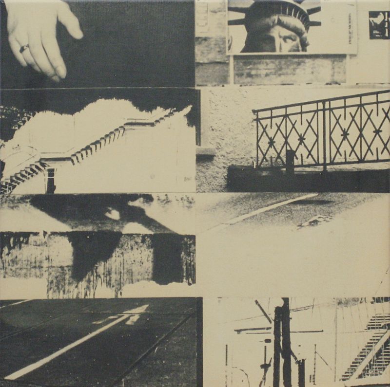 1991/92-2002 Nr 7 (©2014, ProLitteris, Zürich), 50 x 50 cm, Öl auf Fotoleinwand