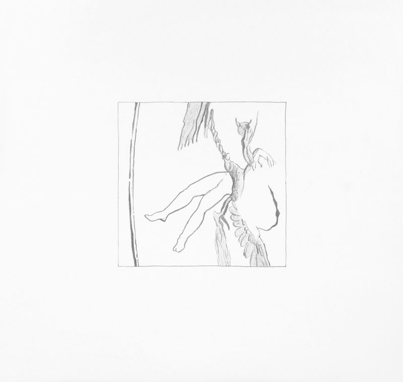 2010 Zeichnung Nr 13 (©2015, ProLitteris, Zürich), 27.7 x 28.9 cm, Bleistift auf Papier