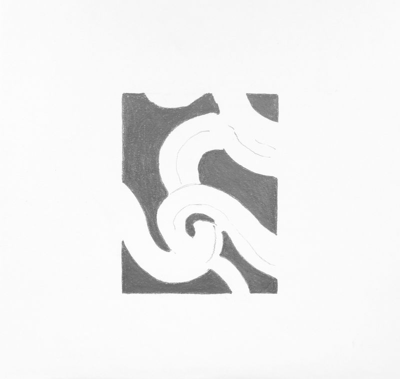2010 Zeichnung Nr 16 (©2015, ProLitteris, Zürich), 27.7 x 28.9 cm, Bleistift auf Papier