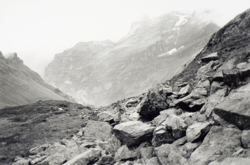 1990 Lauterbrunnental Nr 18 (©2015, ProLitteris, Zürich), 24.2 x 36.5 cm, Vintageprint auf Barytpapier: ein Abzug