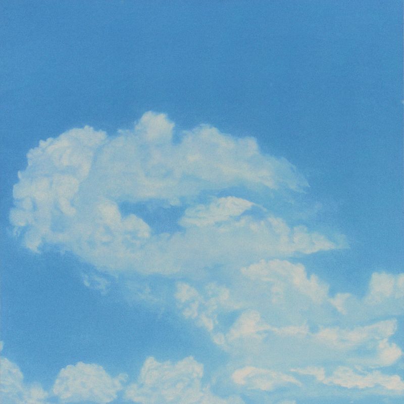 2002 Himmel Nr 13 (©2014, ProLitteris, Zürich), 64,5 x 65 cm, Öl und Dispersion auf Papier