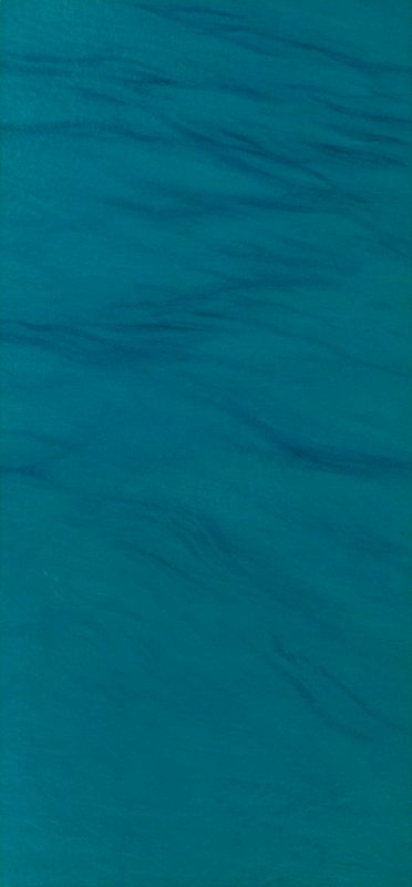 2002 Wasser Nr 5 (©2014, ProLitteris, Zürich), 74 x 35 cm, Öl und Dispersion auf Papier