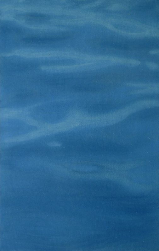 2003 Wasser Nr 9 (©2014, ProLitteris, Zürich), 55 x 34,5 cm, Öl und Dispersion auf Papier