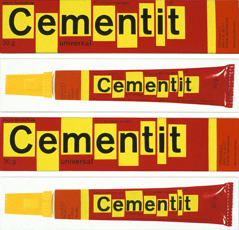 2000/01 Cementit, (©2014, ProLitteris, Zürich), 78 x 81 cm, Öl auf Baumwolle, vierteilig