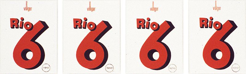 2000/01 Rio 6, (©2014, ProLitteris, Zürich), 23 x 78 cm, Öl auf Baumwolle, vierteilig