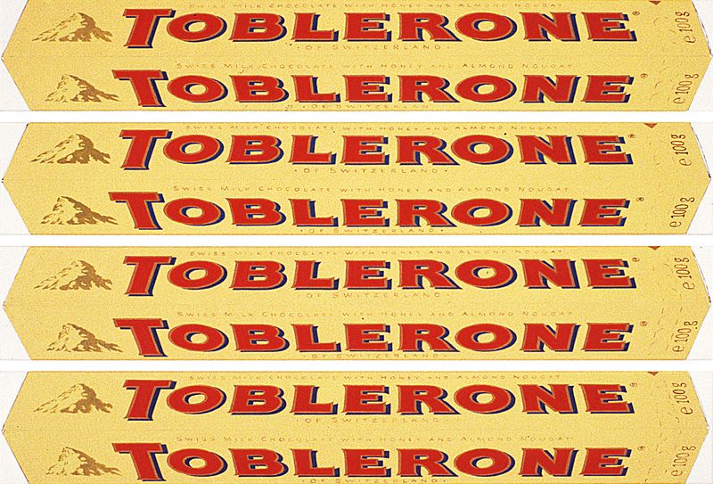 2000/01 Toblerone, (©2014, ProLitteris, Zürich), 78 x 113 cm, Öl auf Baumwolle, vierteilig