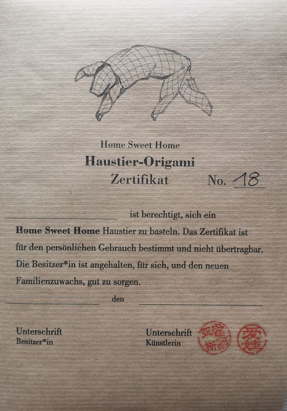 Das Zertifikat Nummer 18