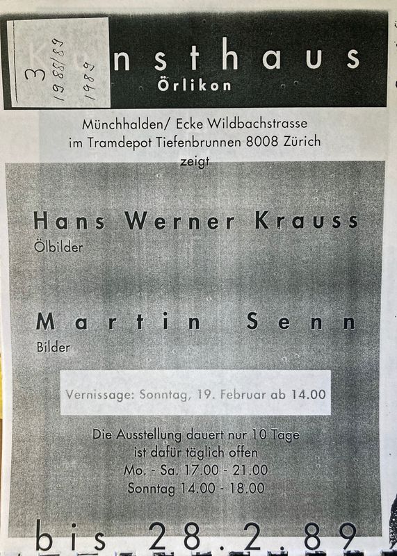 Hans Werner Krauss Martin Senn