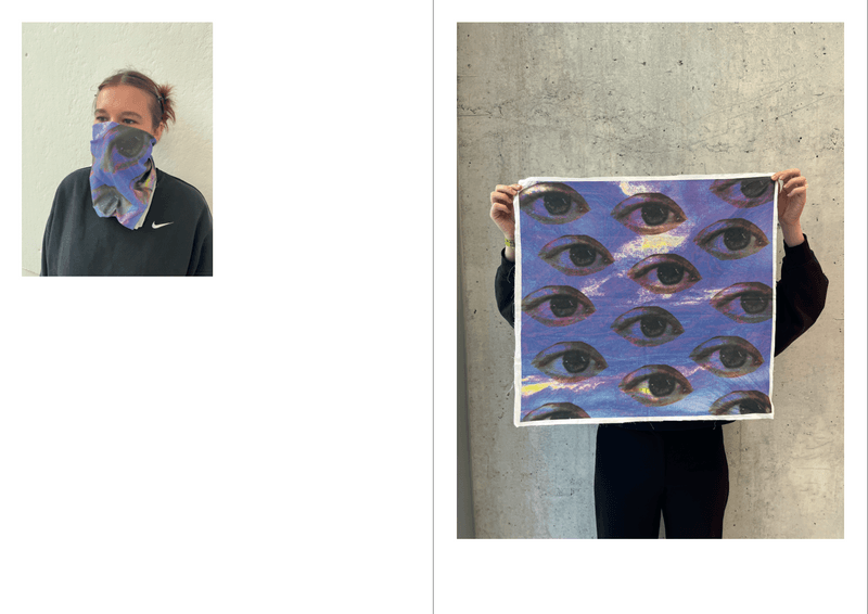 Designing anti face recognition foulards.