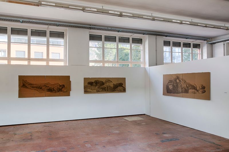 Ausstellungsansicht «porträtieren», Museum Bickel, Walenstadt, 2019. Annatina Graf, Mes voisins inconnus, 2017.
Foto: © Baumgartner &amp; Annaheim