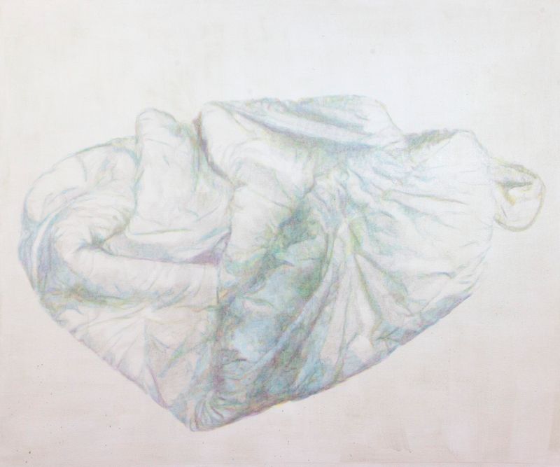 Annatina Graf, Was bleibt, 2018, Acryl auf Baumwolle, 100 x 120 cm.