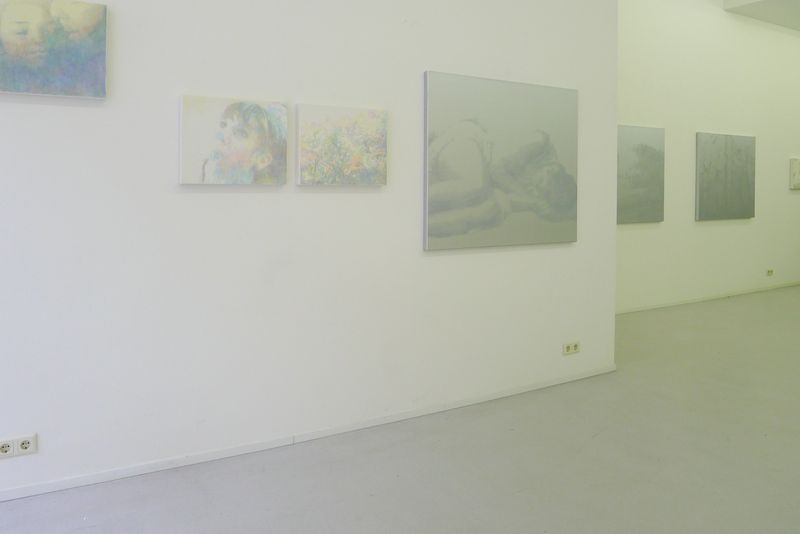 Ausstellungsansicht mit Werken von Annatina Graf in der Galerie BMB, Amsterdam, 2012.