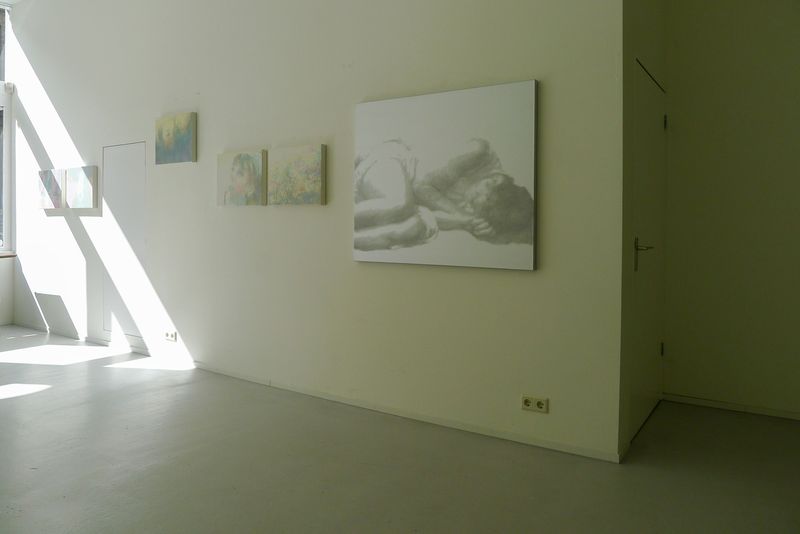 Ausstellungsansicht mit Werken von Annatina Graf in der Galerie BMB, Amsterdam, 2012.