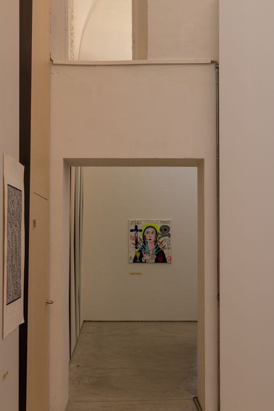 Ausstellungsansicht «Aktion Winterhilfe» im Haus der Kunst St. Josef, Solothurn, 2021.