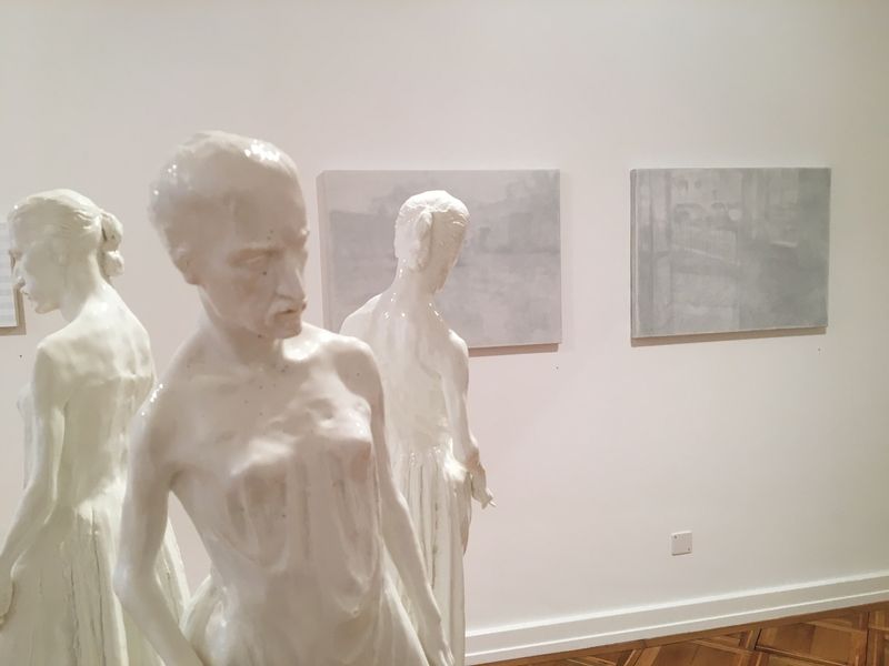 Ausstellungsansicht «Weiss» - Gruppenausstellung der Galerie Christoph Abbühl und des Kunstforums Solothurn, 2017
