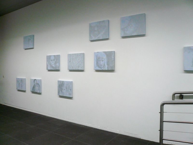 Annatina Graf mit «erinnern» in der Ausstellung «Ego Documents», Kunstmuseum Bern, 2008.