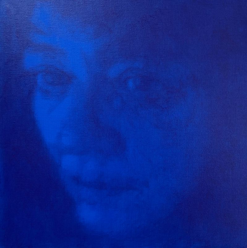 Annatina Graf. Weinende Männer, wütende Frauen 9. 2023. Acryl auf Baumwolle. 40 x 40 cm.