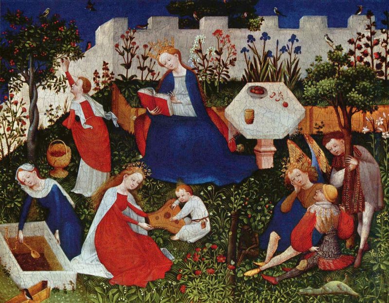 Referenz: Meister des Frankfurter Paradiesgärtlein, um 1410