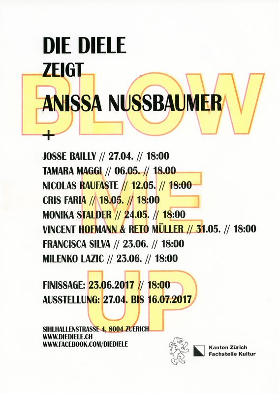 Anissa Nussbaumer «Blow Me Up» 2017