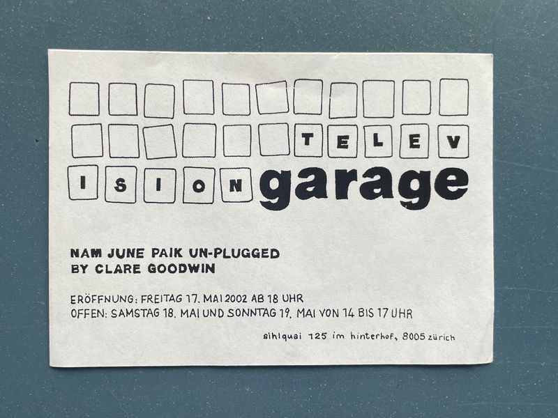 Clare Goodwinn - Nam June Paik Un-Plugged