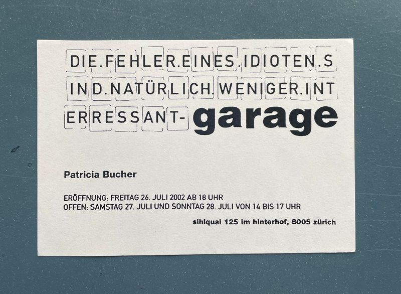 Patricia Bucher - Die.Fehler.eines.Idioten.sind.natürlich.weniger.interessant