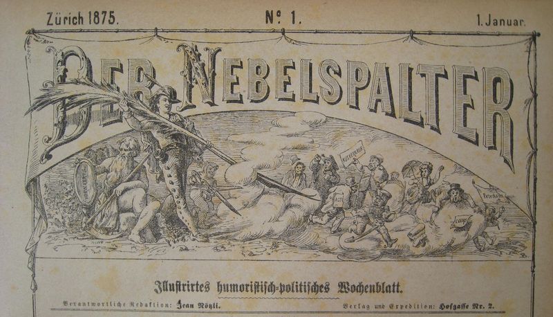 Erstausgabe des , 1875, mit Titelkopf gestaltet von F. Boscovits.