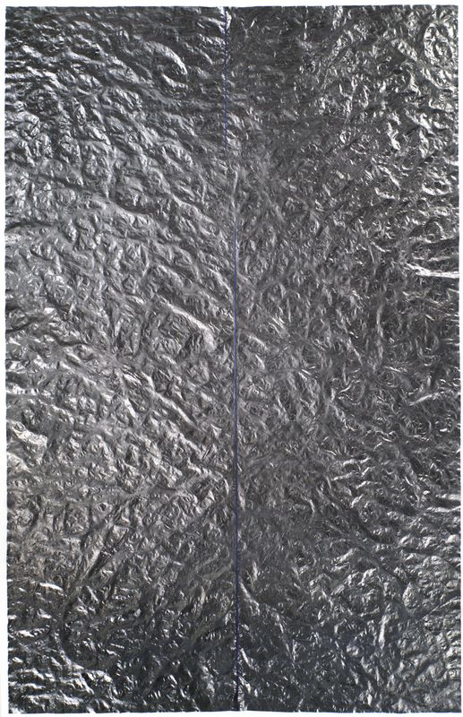 Linienzeichen | Grafit auf Vlies | 220 x 140 cm | 2000