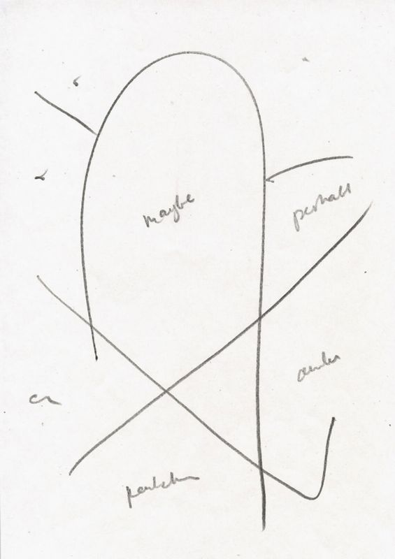 Untitled (68-a3-maybe) 2020 Graphit auf Papier,
42 x 29.7cm