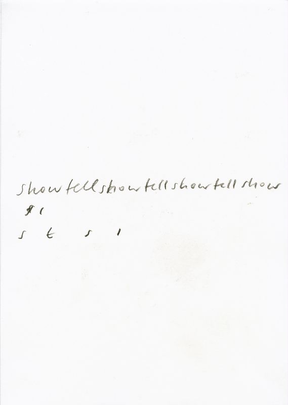 Thell withinkin... (-showtell) Graphit auf Papier, 29.7 x 21 cm