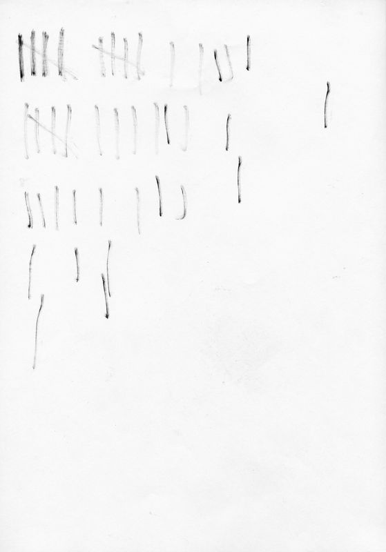 Thell withinkin... (--24) Kreide auf Papier, 29.7 x 21 cm