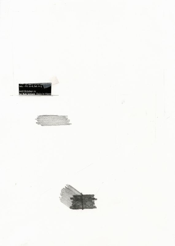 Untitled (--6) Graphit, Cutouts auf Papier, 29,7 x 21 cm