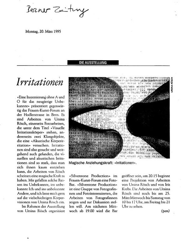 1995 Bernerzeitung, März 