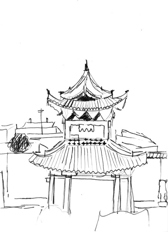 31 Von der hölzernen Pagode aus, 23. Juli 1988