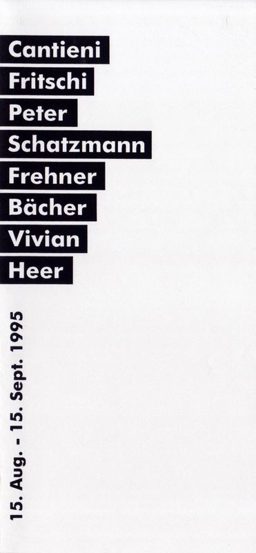 Cantieni, Fritschi,Peter, Schatzmann, Frehner, Bächer, Vivian, Heer