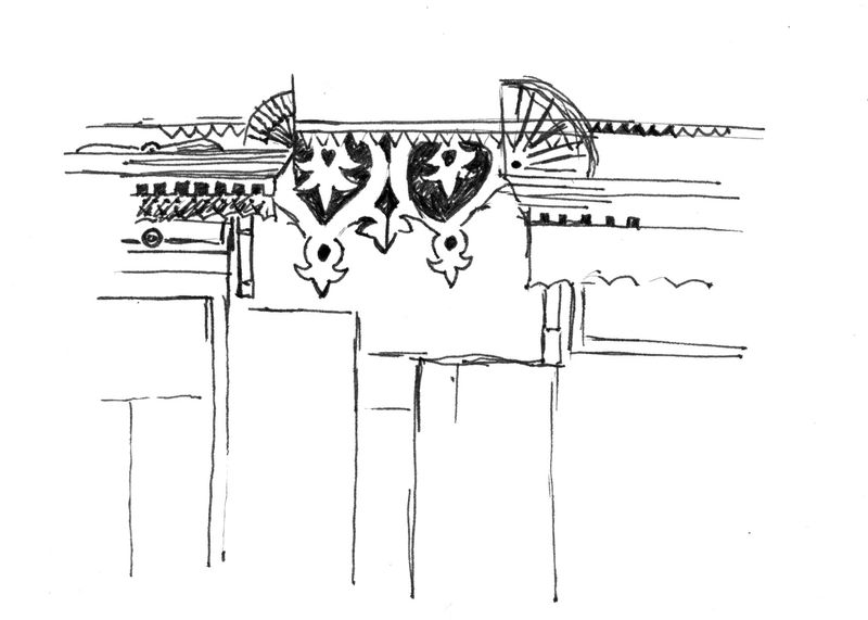 22 Russisches Holzhaus_Detail, Irkutsk, 18. Juli 1988