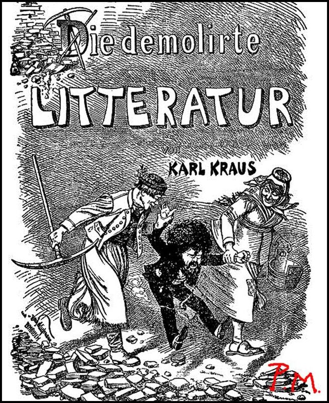 Pedro Meier – Happy Birthday Karl Kraus – 28. April 1874, Böhmen, Österreich-Ungarn – Die demolirte Litteratur – Kaffeehauskultur Wiener Moderne. Satire – Archiv Pedro Meier Artist & Writer Niederbipp Oulipo