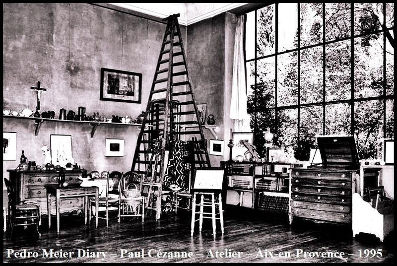 Pedro Meier Diary – Paul Cézanne – Atelier – Aix-en-Provence – Foto Pedro Meier, Lyriker Schriftsteller, Künstler, Writer, Artist 1995. Autorenlexikon ADS Schweiz