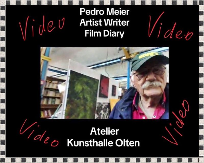 Pedro Meier Artist Writer – Film Diary Video – Kunsthalle Olten Offspace Atelier 2024 – Artwork by Pedro Meier, Lyriker, Multimedia Artist und Schriftsteller