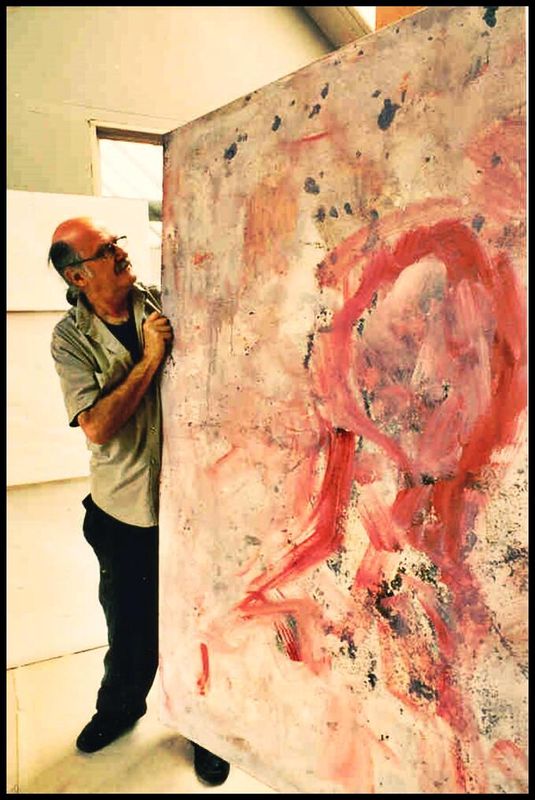 Pedro Meier Malerei »Grosses Porträt in Rot«, Work in Progress 1999, Fabrikatelier Shedhalle Gugelmann-Areal Roggwil Langenthal, 2001 total abgebrannt, Feuerinferno, Brandstiftung, Lebenswerk zerstört, verbrannt: 12'000 Bücher, 1000 Bilder, Manuskripte, Zeichnungen, Fotos, Notizen unwiederbringlich vernichtet – www.literaturport.de/lexikon/pedro-meier/ *
https://de.wikipedia.org/wiki/Pedro_Meier – Wikipedia
*