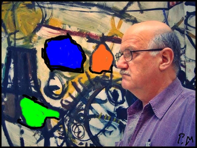 Pedro Meier Selbstbildnis 2005 vor Ölbild, Wilde Möglichkeiten, Paraphrase, Hommage an John Olsen, Sydney Australien, Artwork by Pedro Meier, Schriftsteller, Lyriker, Multimedia Artist, Conceptual Art, Mikroromane, Kunstnomade, Gesamtkunstwerk, Songlines, DADA FLUXUS – www.literaturport.de/lexikon/pedro-meier/ *
https://de.wikipedia.org/wiki/Pedro_Meier – Wikipedia
*