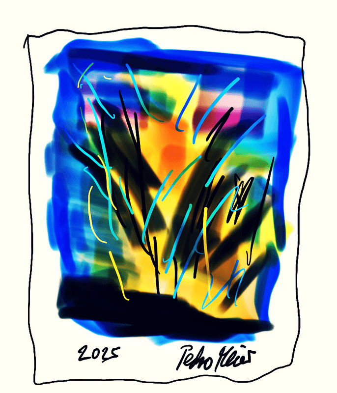 Pedro Meier – Lewis Carrolls Wunderland, Realität und Fantasie – iPad Malerei Tagebuch Juli 2025, Artwork by Pedro Meier Lyriker, Schriftsteller, Multimedia Artist, Spoken Word Performance, Autorenlexikon AdS Schweiz, Künstlerlexikon SIKART Zürich – www.literaturport.de/lexikon/pedro-meier/ *
https://de.wikipedia.org/wiki/Pedro_Meier – Wikipedia
*