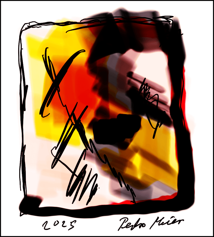 Pedro Meier – Weinberg im Burgund, Frankreich, Skizze – iPad Malerei Tagebuch, 31.7.2025, Artwork by Pedro Meier, Schriftsteller, Lyriker, Multimedia Artist, Conceptual Art, Spoken Word Performance, Atelier Niederbipp am Jurasüdfuss &amp; Anderswo – Visarte – www.literaturport.de/lexikon/pedro-meier/
*
https://de.wikipedia.org/wiki/Pedro_Meier – Wikipedia
*